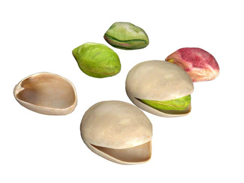 Pistachios Nuts collection 3D Model