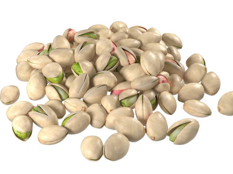 Pistachios Nuts collection 3D Model