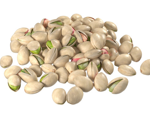 Pistachios Nuts collection 3D 模型