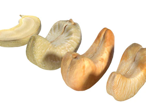 Almond Cashew and Pecan Nut 3D Model