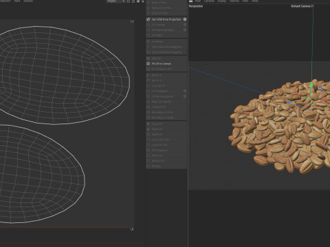 Wheat grain pile 3D Model