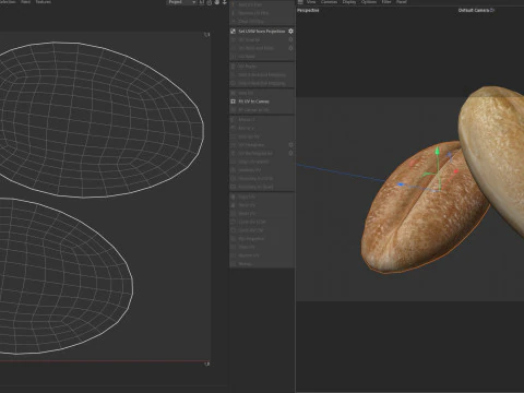 Biji gandum Model 3D