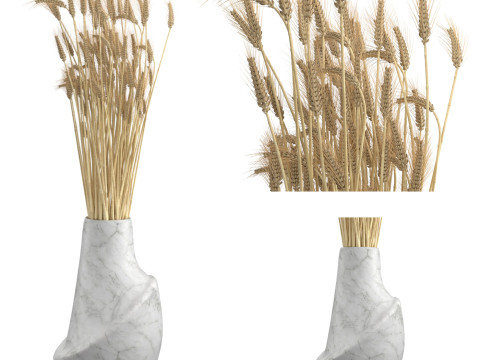 Wheat vase 1 3D Model
