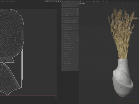 Wheat vase 1 3D Model