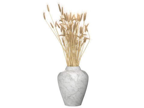 Wheat vase 2 Modèle 3D
