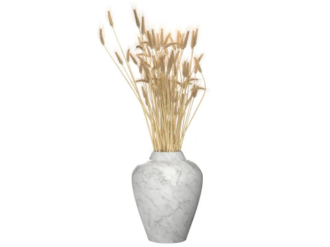 Wheat vase 2 3D Model