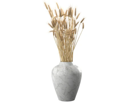 Wheat vase 2 3D Model