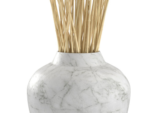Wheat vase 2 Modèle 3D
