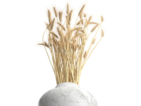 Wheat vase 2 Modèle 3D