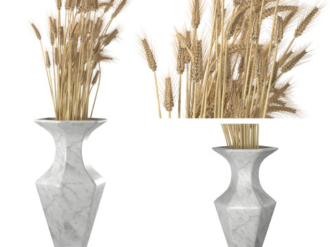 Wheat vase 4 3D Модель