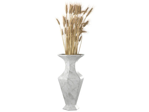 Wheat vase 4 3D Model