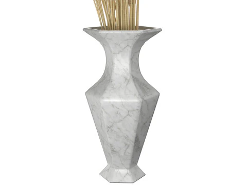 Wheat vase 4 3D Model
