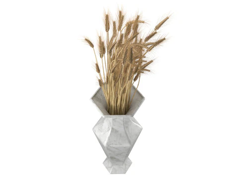 Wheat vase 4 3D Model