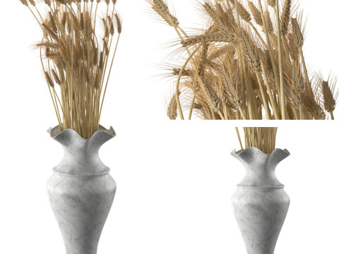 Wheat vase 5 3D Модель