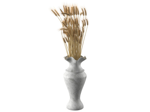 Wheat vase 5 3D 模型