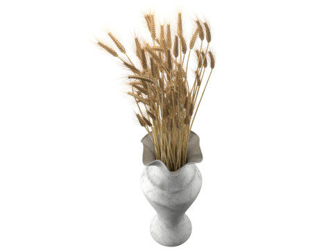 Wheat vase 5 3D 模型