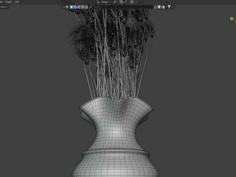Wheat vase 5 3D 模型