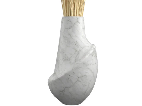 Wheat vase collection 3D Model