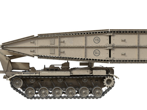Armored Bridge M60 AVLB 3D 模型