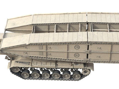 Armored Bridge M60 AVLB 3D 模型