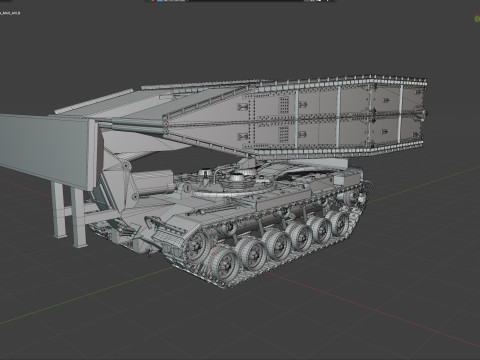 Armored Bridge M60 AVLB 3D 模型