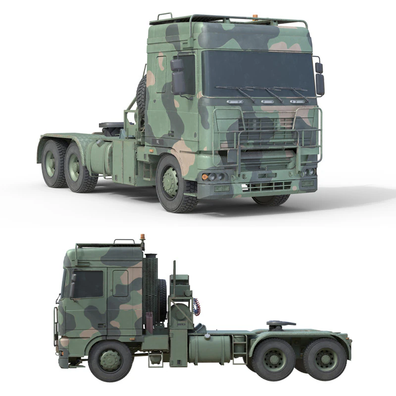 DAF Tropco Truck 3D Model .c4d .max .obj .3ds .fbx .stl .blend