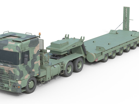 DAF Tropco Truck with Trolley Modelo 3D