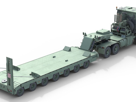 DAF Tropco Truck with Trolley Modelo 3D