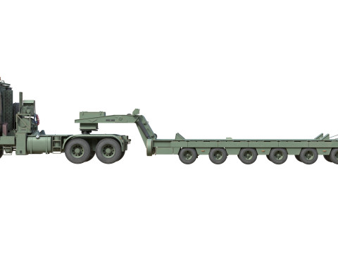 DAF Tropco Truck with Trolley Modelo 3D