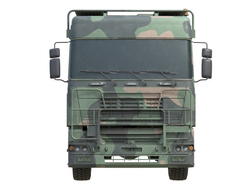 DAF Truck with Trailer and Tank 3Dモデル