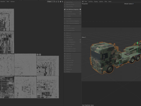 DAF Truck with Trailer and Tank 3Dモデル