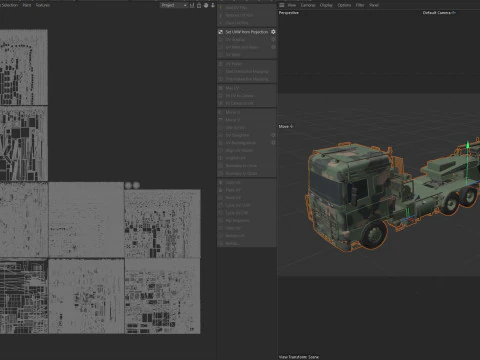 Вантажівка DAF з причепом і цистерною 3D Модель