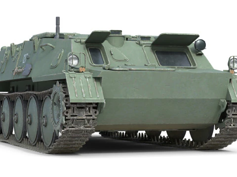 Fire Support Military Vehicle 3D Model