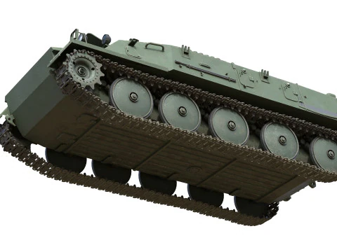 Fire Support Military Vehicle 3D Model