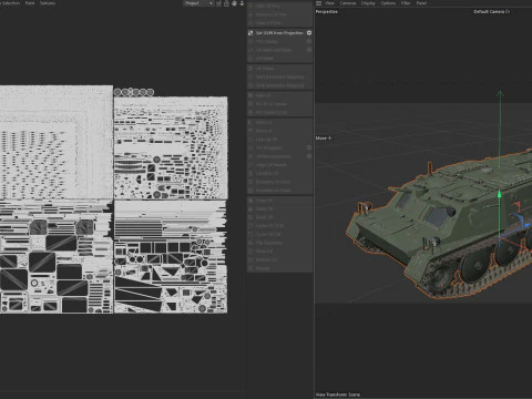 Fire Support Military Vehicle 3D Model
