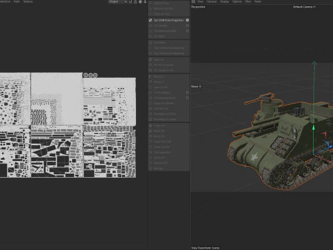 Obice prete M7 Modello 3D