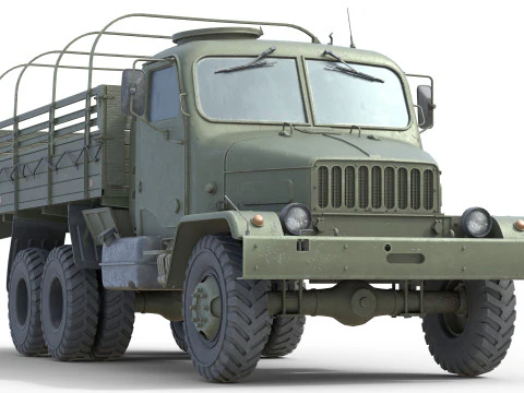 Cami&oacute;n militar Praga V3S Modelo 3D