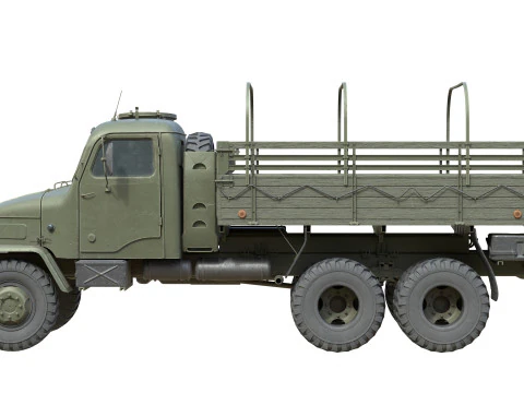 Cami&oacute;n militar Praga V3S Modelo 3D