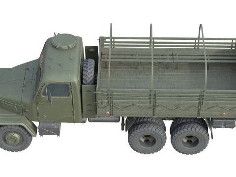 Cami&oacute;n militar Praga V3S Modelo 3D