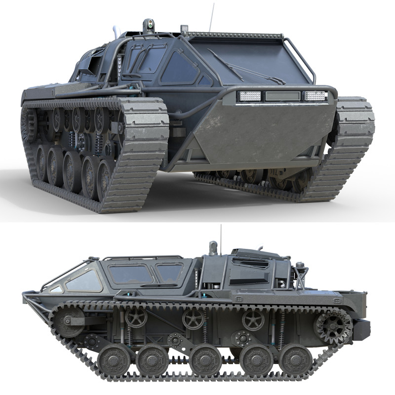 Ripsaw EV3 F4 3D 模型 .c4d .max .obj .3ds .fbx .stl .blend