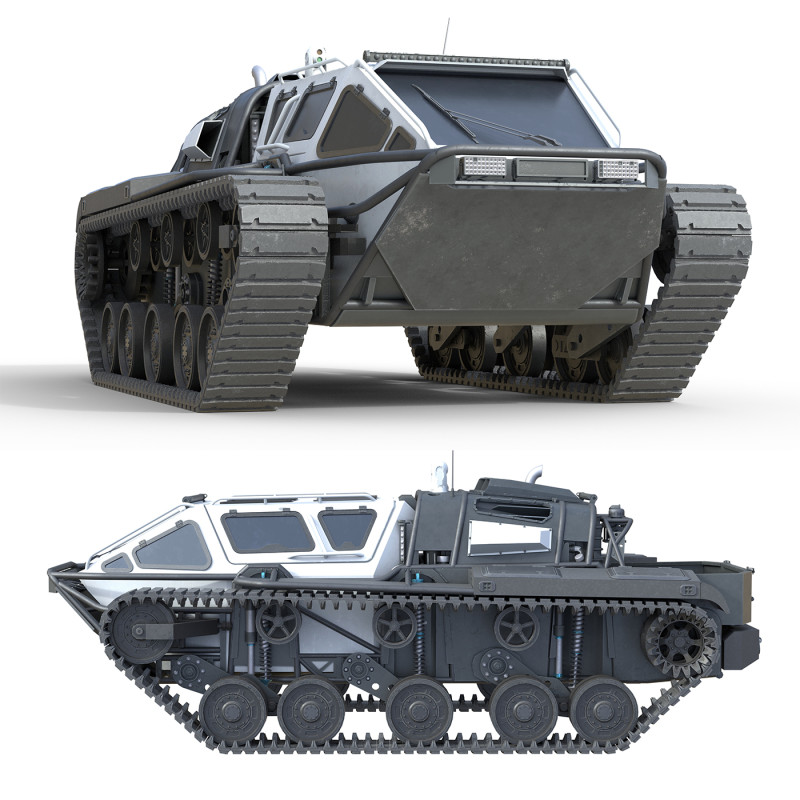 Ripsaw EV3 F4 White 3D-Modell .c4d .max .obj .3ds .fbx .stl .blend