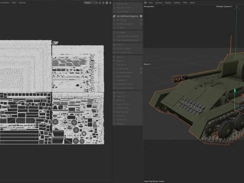 SU 76 Military Tank 3D Model