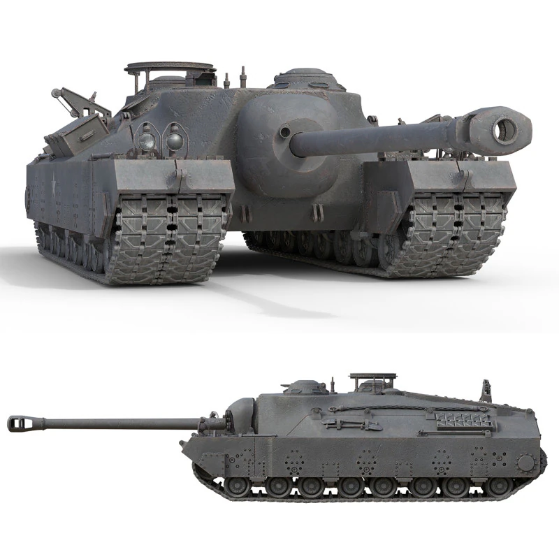 Carro armato super pesante T28 Modello 3D .c4d .max .obj .3ds .fbx .stl .blend