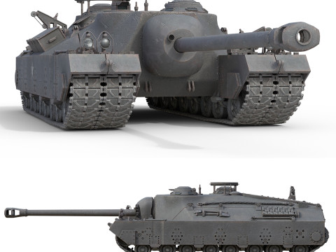 T28 super heavy tank 3D-Modell