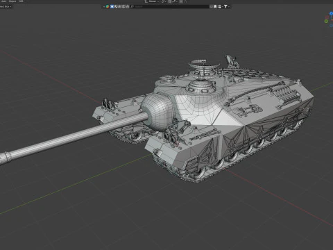 Carro armato super pesante T28 Modello 3D