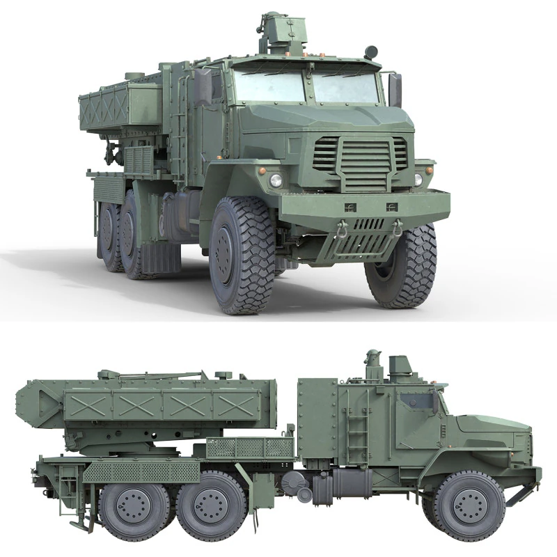 TOS 2 Multiple rocket launcher 3D Model .c4d .max .obj .3ds .fbx .stl .blend