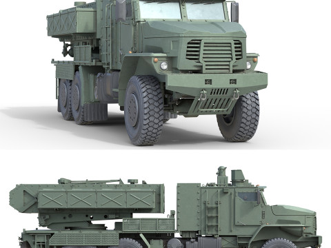 TOS 2 Multiple rocket launcher 3D-Modell