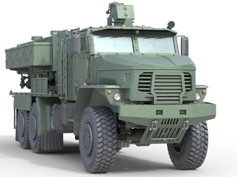 TOS 2 Multiple rocket launcher 3D Model