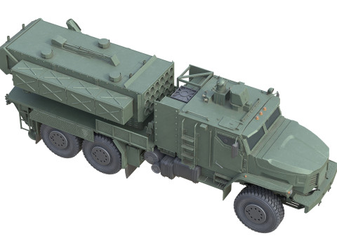 TOS 2 Multiple rocket launcher Modelo 3D