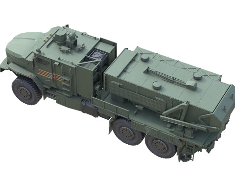 TOS 2 Multiple rocket launcher Modelo 3D